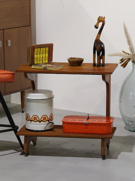 1960's - 70's Vintage 2-tier Teak Side Table – COLLECT ANTIQUE&VINTAGE