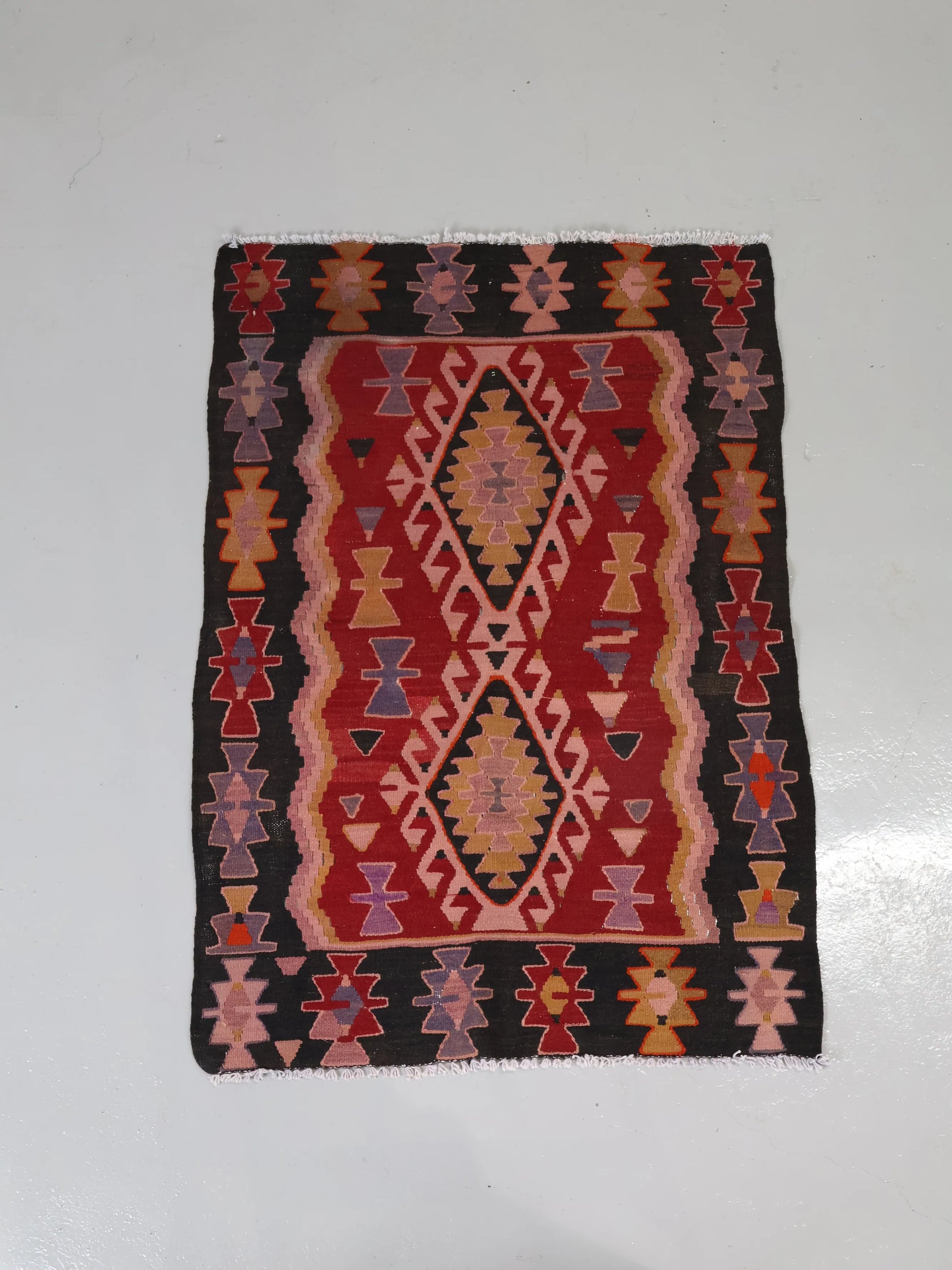 1910 - 30年代 ヴィンテージ ハンドメイド ラグ 3 キリム | Collect