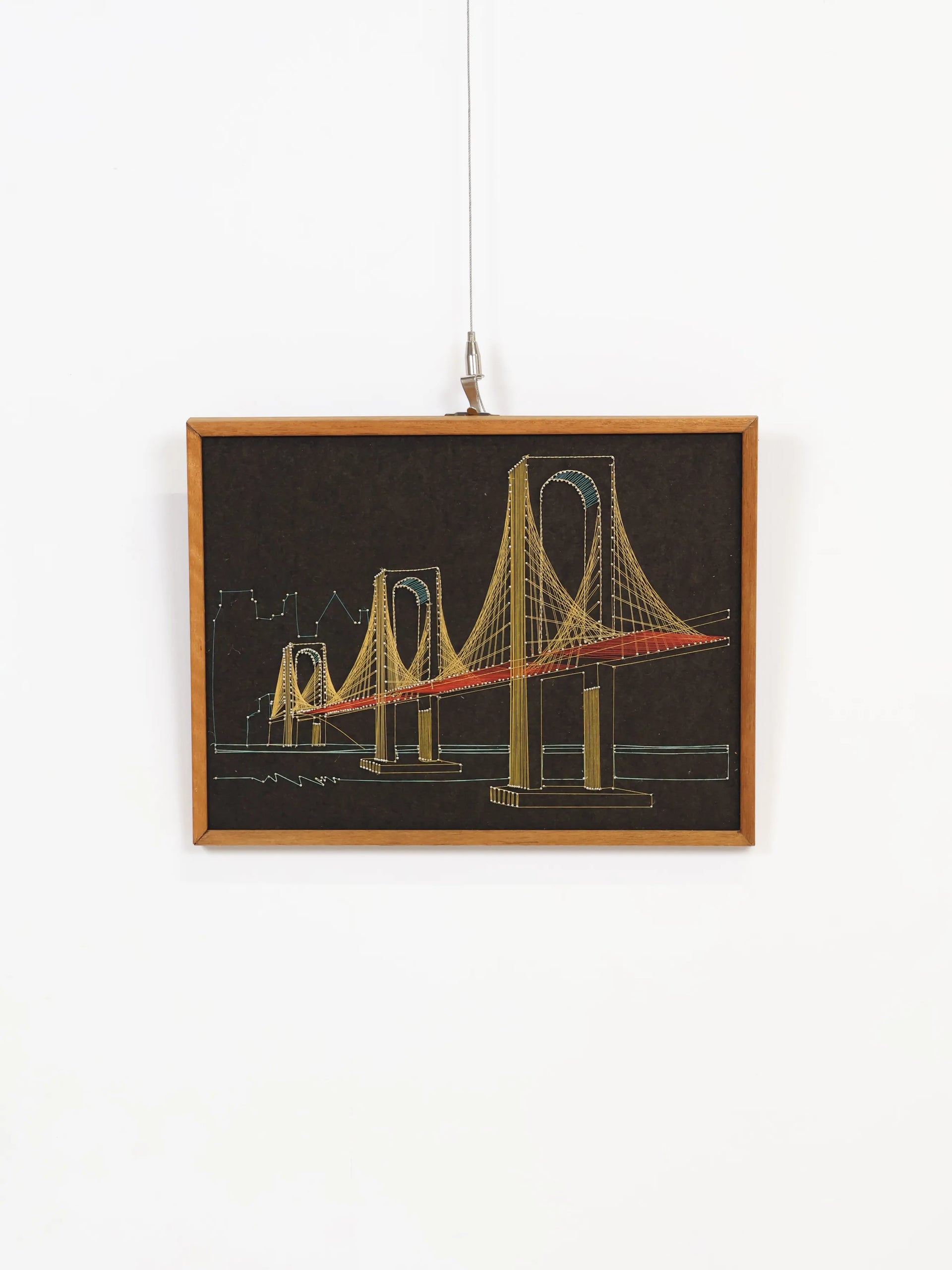 ヴィンテージ ストリングアート ブリッジ ウォールデコ