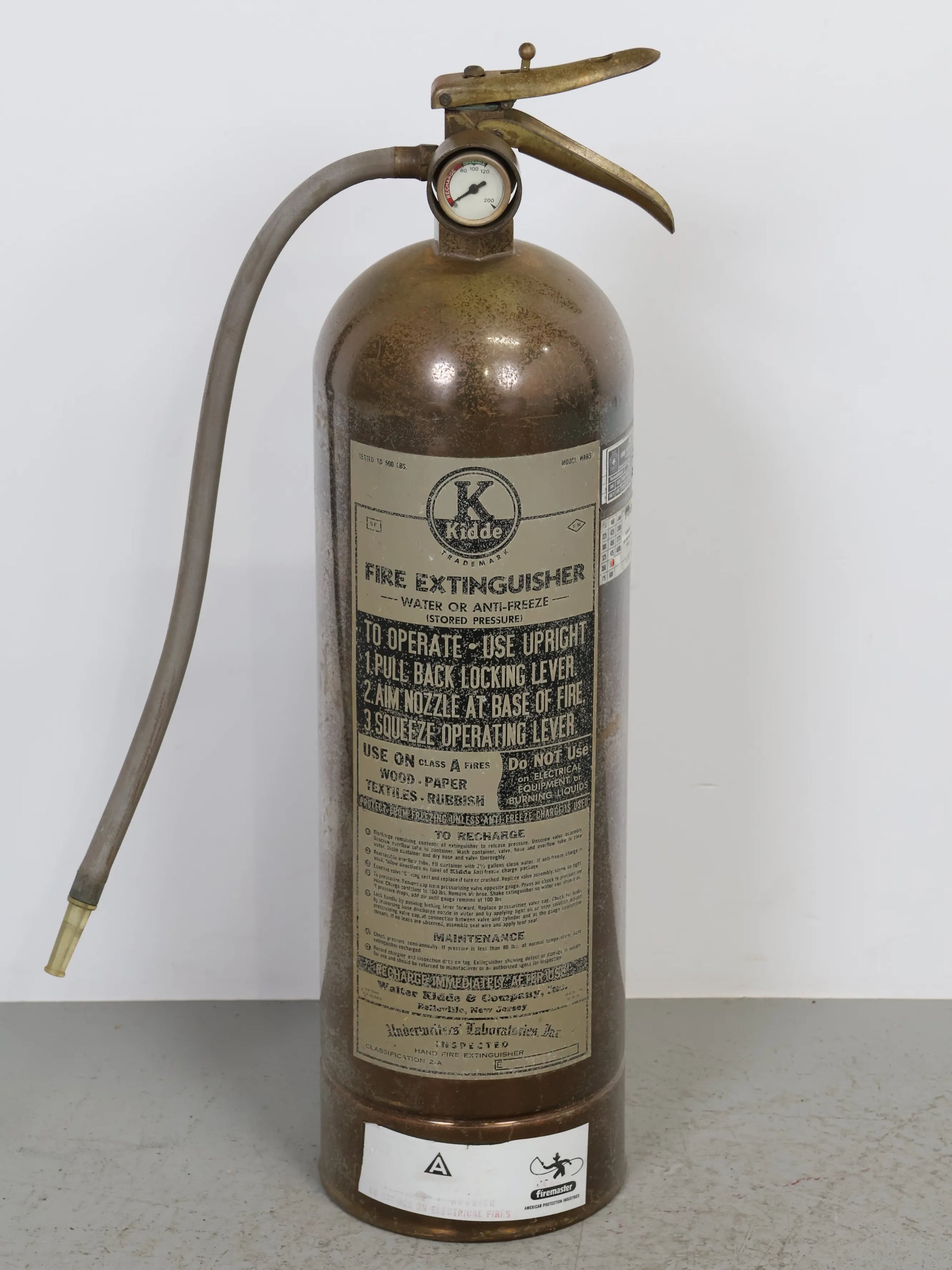 ヴィンテージ ブラス ファイヤーエクスティングイッシャー | Collect