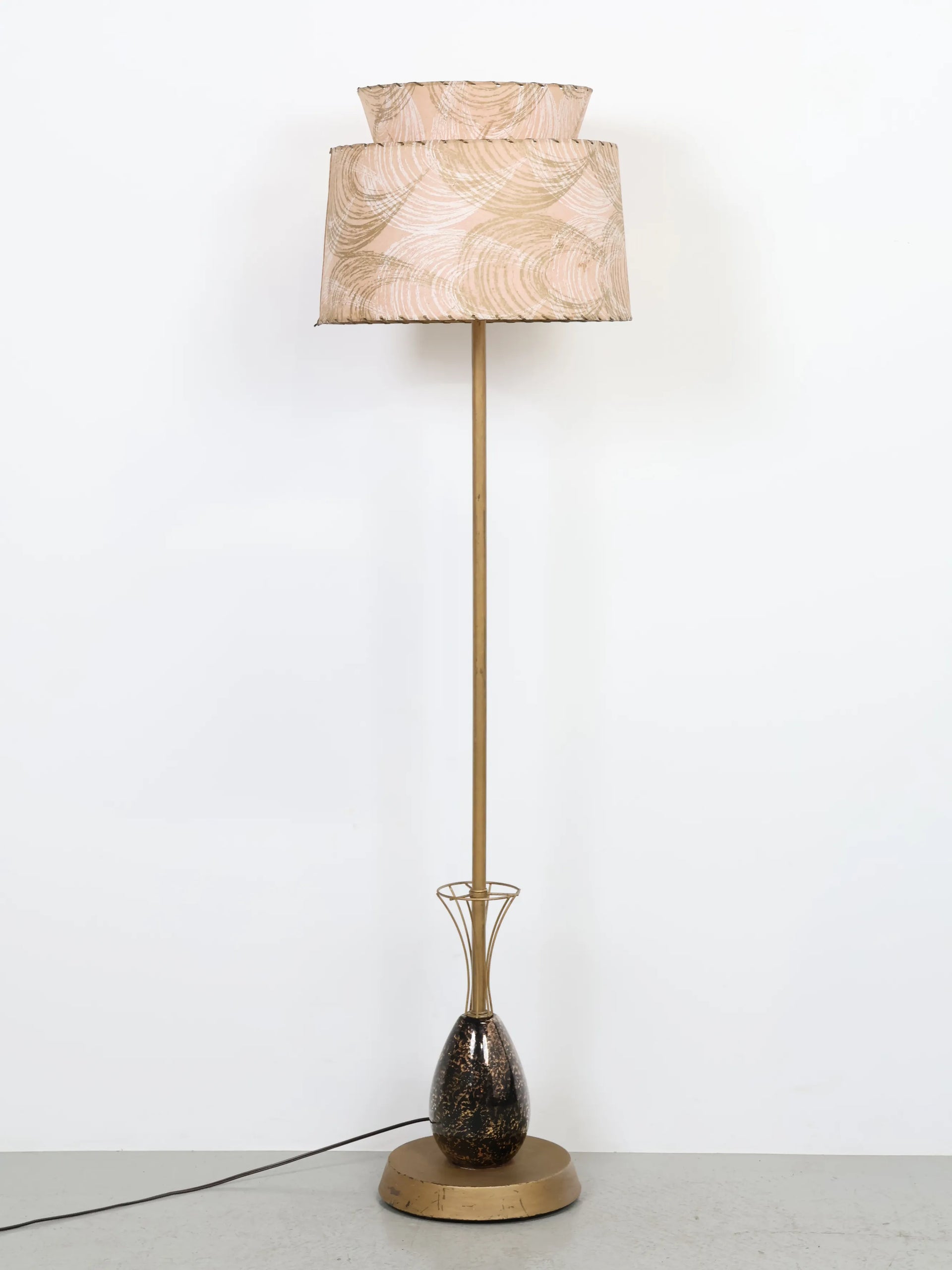 ヴィンテージ セラミック & メタルベース ミッドセンチュリー フロア