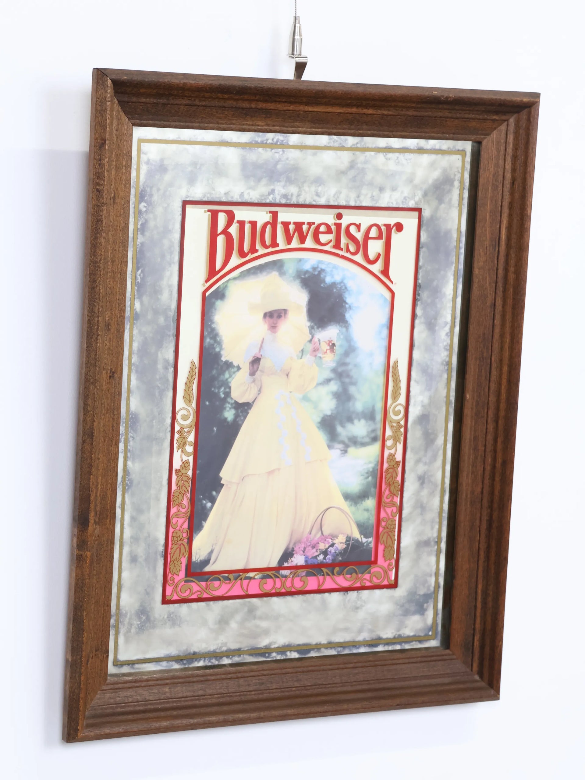 ヴィンテージ Budweiser パブミラー | Collect Antique & Vintage