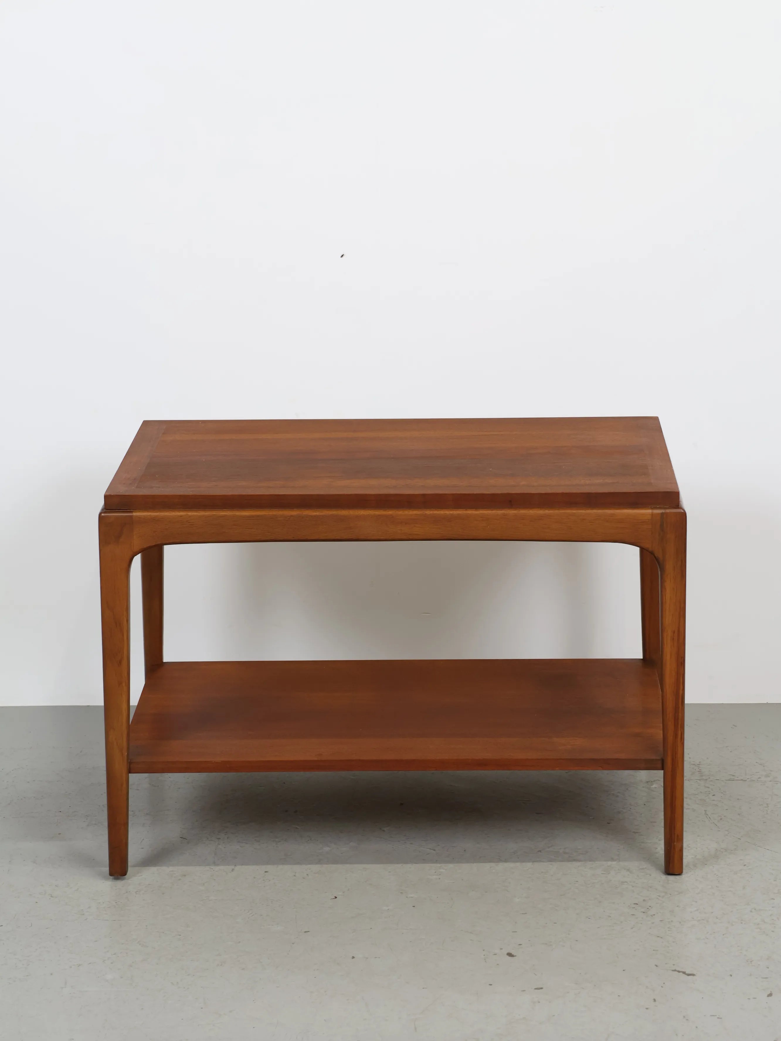 ヴィンテージウッドサイドテーブル SHARK ATTACK 送料込 ヴィンテージ Lane社製 ウッド サイドテーブル | Collect Antique