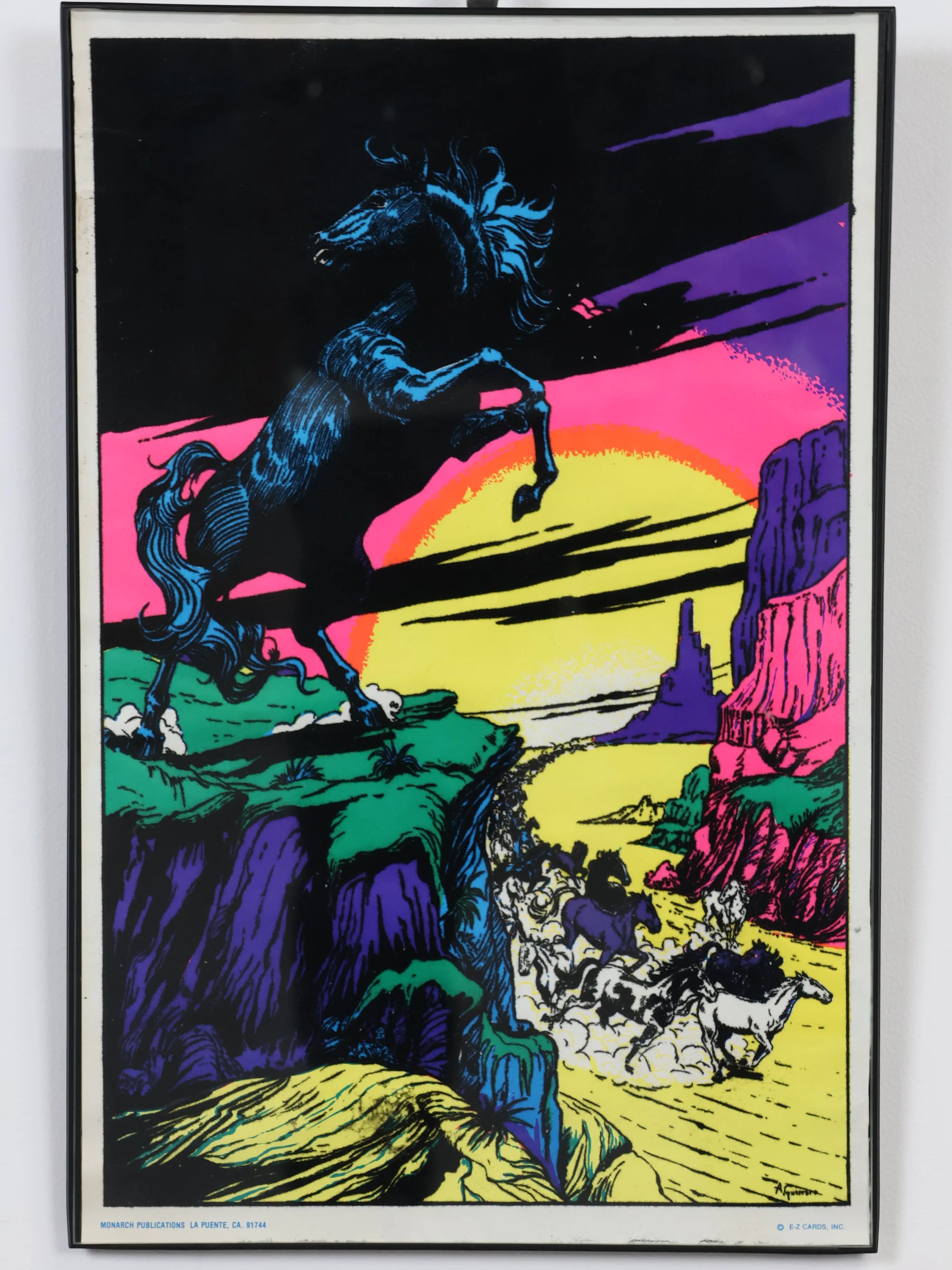 ヴィンテージ ホース ブラックライト ポスター | Collect Antique ヴィンテージ ホース ブラックライト ポスター | Collect Antique