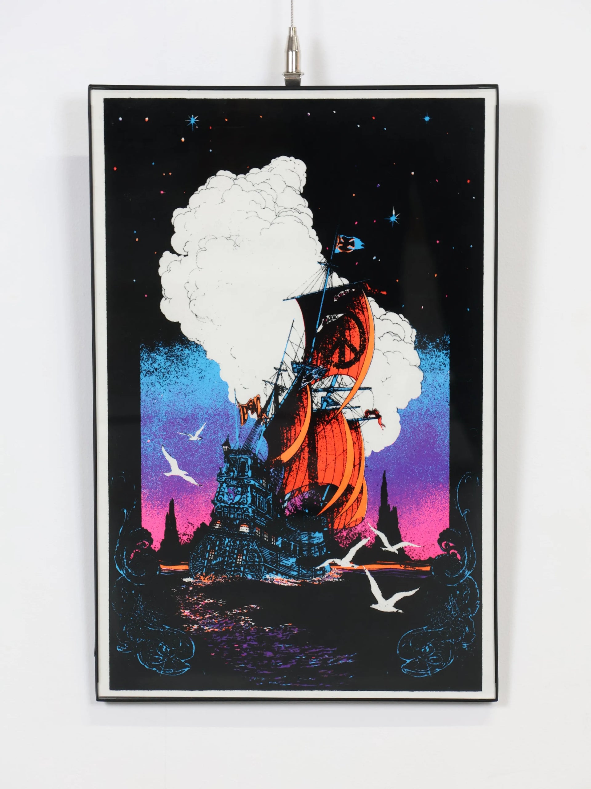 ヴィンテージ シップ ブラックライト ポスター | Collect Antique