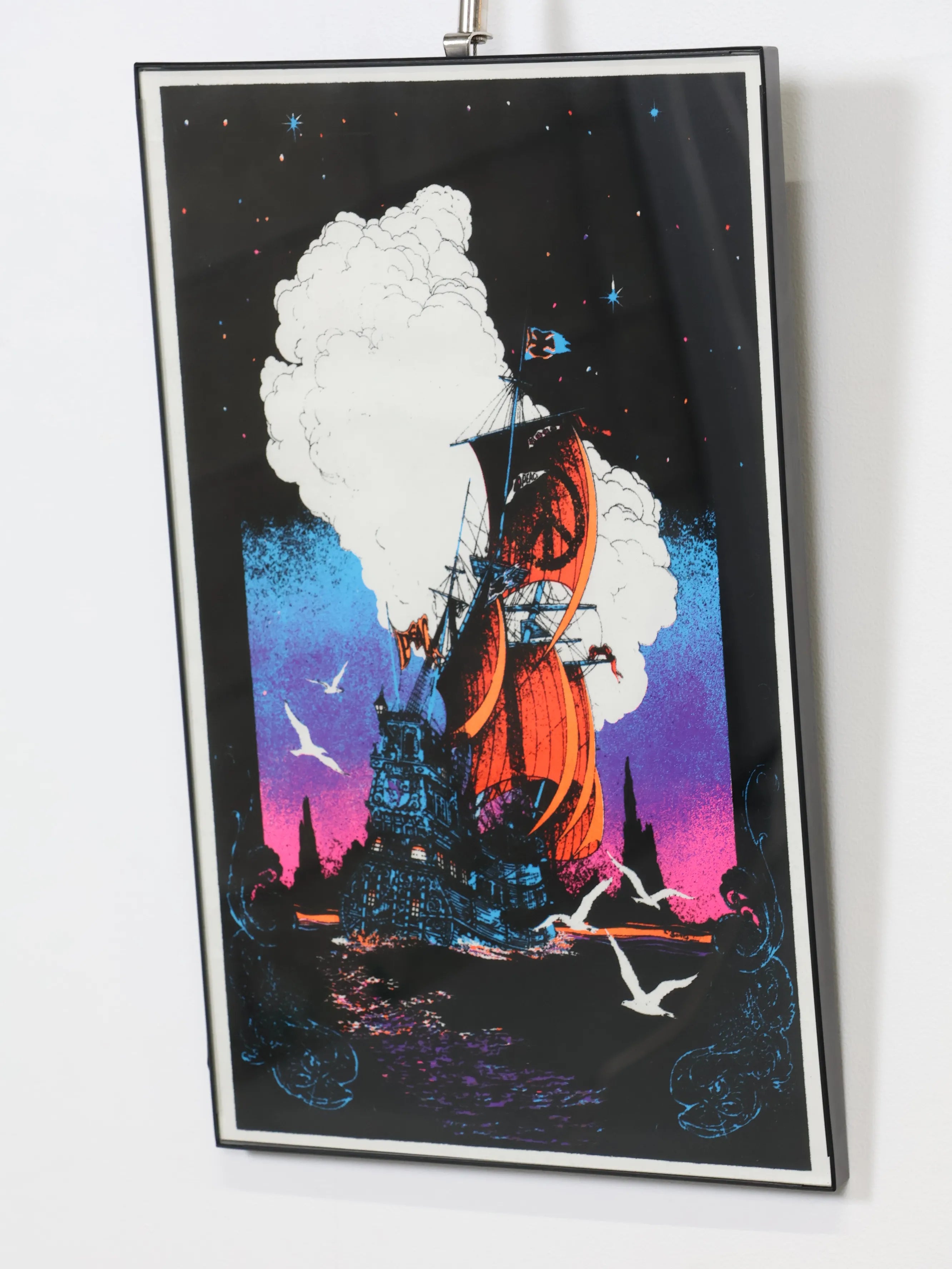 Roach デザイン 70’s コレクティブル ブラックライト ポスター ヴィンテージ シップ ブラックライト ポスター | Collect Antique