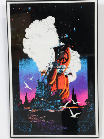 ヴィンテージ シップ ブラックライト ポスター | Collect Antique