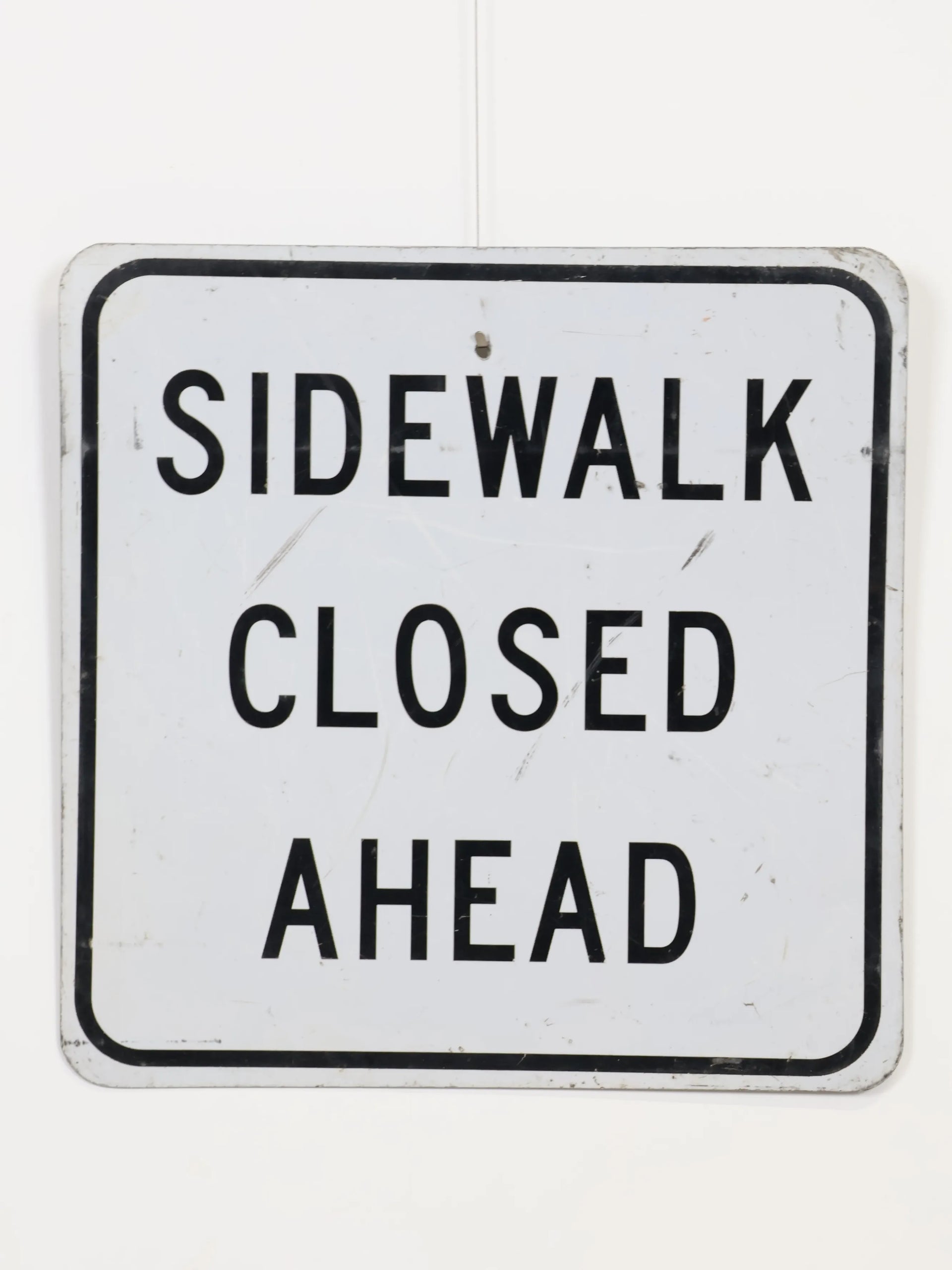 USAストリート看板　SIDEWALK CLOSED Sidewalk Closed Ahead メタルサイン | Collect Antique & Vintage