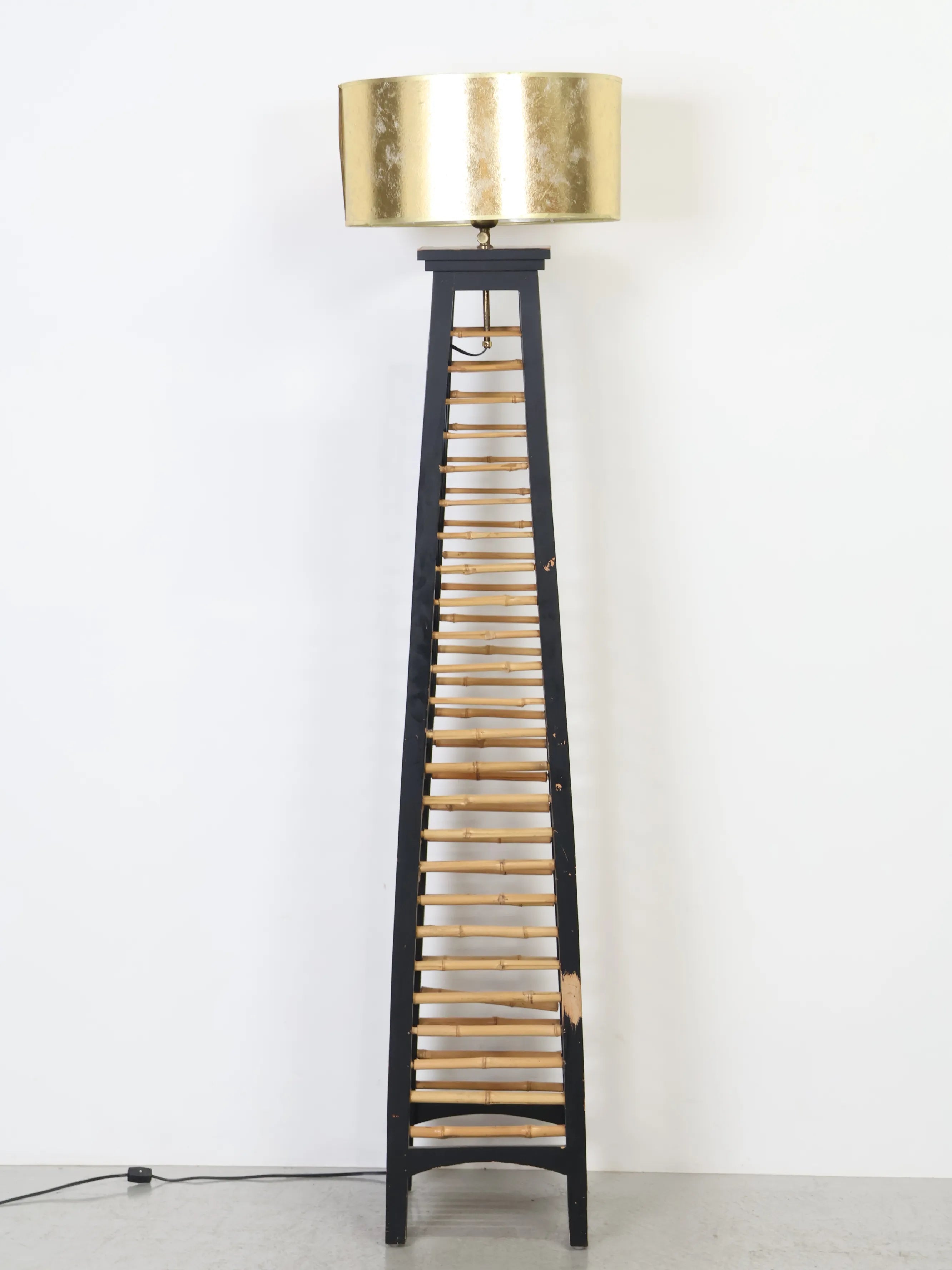 1960 - 70年代 ヴィンテージ メタルベース イエロアクリル スペース