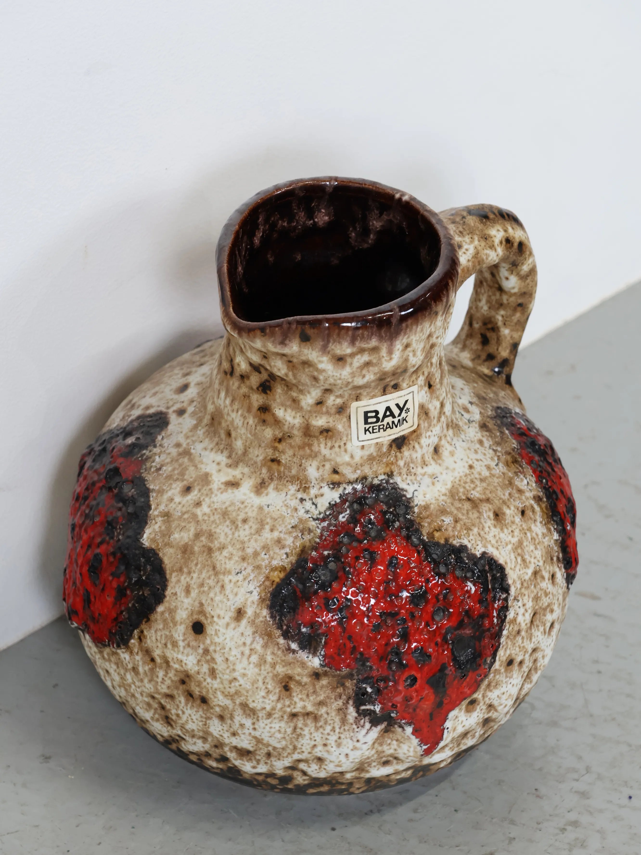 1960 - 70年代 ヴィンテージ Bay Keramik Fat Lava 花瓶 West Germany 1960 - 70年代 ヴィンテージ Bay Keramik Fat Lava 花瓶 West Germany