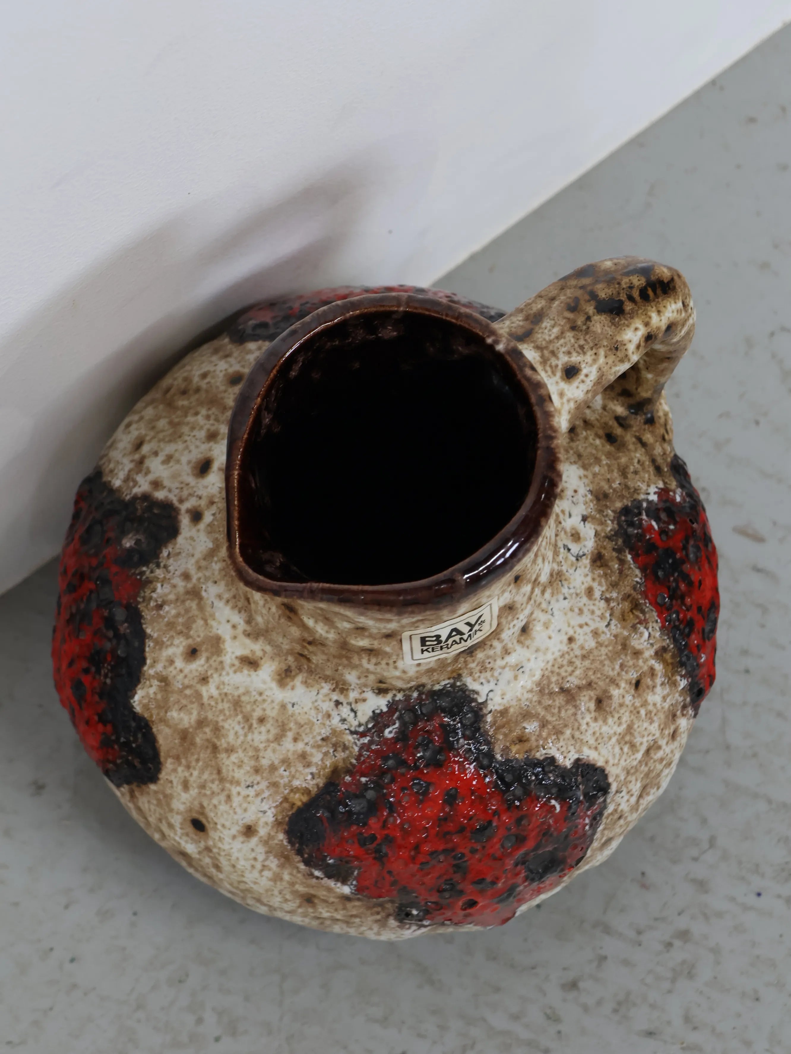1960 - 70年代 ヴィンテージ Bay Keramik Fat Lava 花瓶 West Germany 1960 - 70年代 ヴィンテージ Bay Keramik Fat Lava 花瓶 West Germany