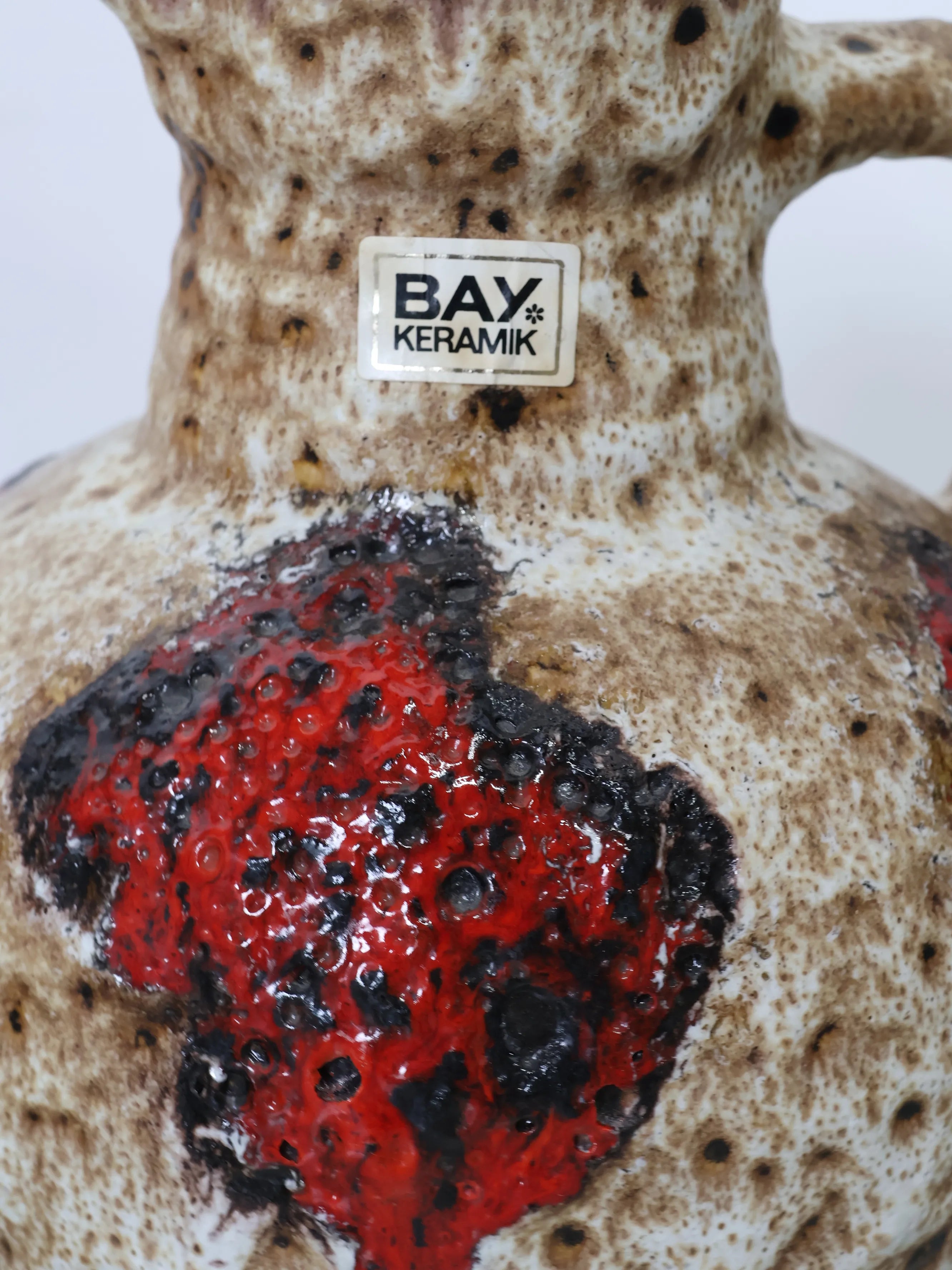 1960 - 70年代 ヴィンテージ Bay Keramik Fat Lava 花瓶 West Germany 1960 - 70年代 ヴィンテージ Bay Keramik Fat Lava 花瓶 West Germany