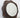 1960s Vintage Cast Iron Floral Relief Round Mirror