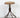 1960s Vintage Solid Wood Seat Steel Frame Industrial Stool