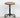 1960s Vintage Solid Wood Seat Bent Steel Frame Industrial Stool