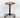 1960s Vintage Solid Wood Seat Bent Steel Frame Industrial Stool