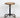 1960s Vintage Solid Wood Seat Bent Steel Frame Industrial Stool