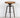 1960s Vintage Wood Seat Tubular Steel Industrial Stool