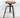 1960s Vintage Wood Seat Tubular Steel Industrial Stool