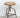 1960s Vintage Wood Seat Tubular Steel Industrial Stool