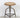 1960s Vintage Wood Seat Tubular Steel Industrial Stool