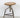 1960s Vintage Wood Seat Tubular Steel Industrial Stool