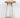 1960s Vintage Wood Seat White Painted Tubular Steel Industrial High Stool