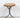 1960s Vintage Round Wood Seat Curved Steel Tripod Industrial Stool