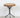 1960s Vintage Round Wood Seat Curved Steel Tripod Industrial Stool