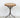 1960s Vintage Round Wood Seat Curved Steel Tripod Industrial Stool