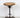 1960s Vintage Round Wood Seat Decorative Scrollwork Steel Stool
