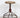 1960s Vintage Round Wood Seat Red Painted Steel Industrial Stool
