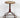 1960s Vintage Round Wood Seat Red Painted Steel Industrial Stool