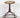 1960s Vintage Round Wood Seat Red Painted Steel Industrial Stool