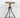 1960s Vintage Wood Seat Screw Adjustable Steel Industrial Stool
