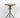 1960s Vintage Round Wood Seat Screw Height Adjustable Steel Industrial Stool