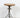 1960s Vintage Round Wood Seat Screw Height Adjustable Steel Industrial Stool