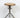 1960s Vintage Round Wood Seat Screw Height Adjustable Steel Industrial Stool