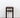 1960s Vintage Dark Brown Wood Side Table