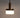 1970s Vintage Copper & Textured Clear Glass Pendant Light