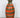 Vintage Orange & Olive Green Striped Ceramic Flower Vase
