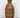 Vintage Orange & Olive Green Striped Ceramic Flower Vase