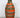 Vintage Orange & Olive Green Striped Ceramic Flower Vase