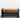 1970 - 80's Vintage Black Vinyl Leather & Wood Rolling Coffee Table
